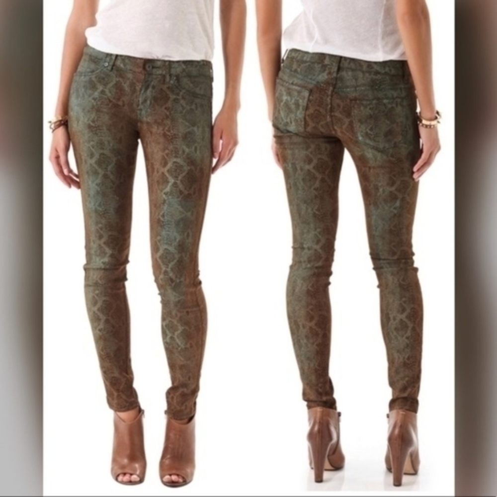 Rich & skinny gray snake‎ pants